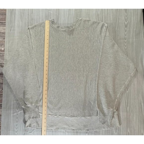 CHAMPION Reverse Weave Warmup Distressed Sweatshirt sz L Vintage 70's Wisconsin - Picture 4 of 6